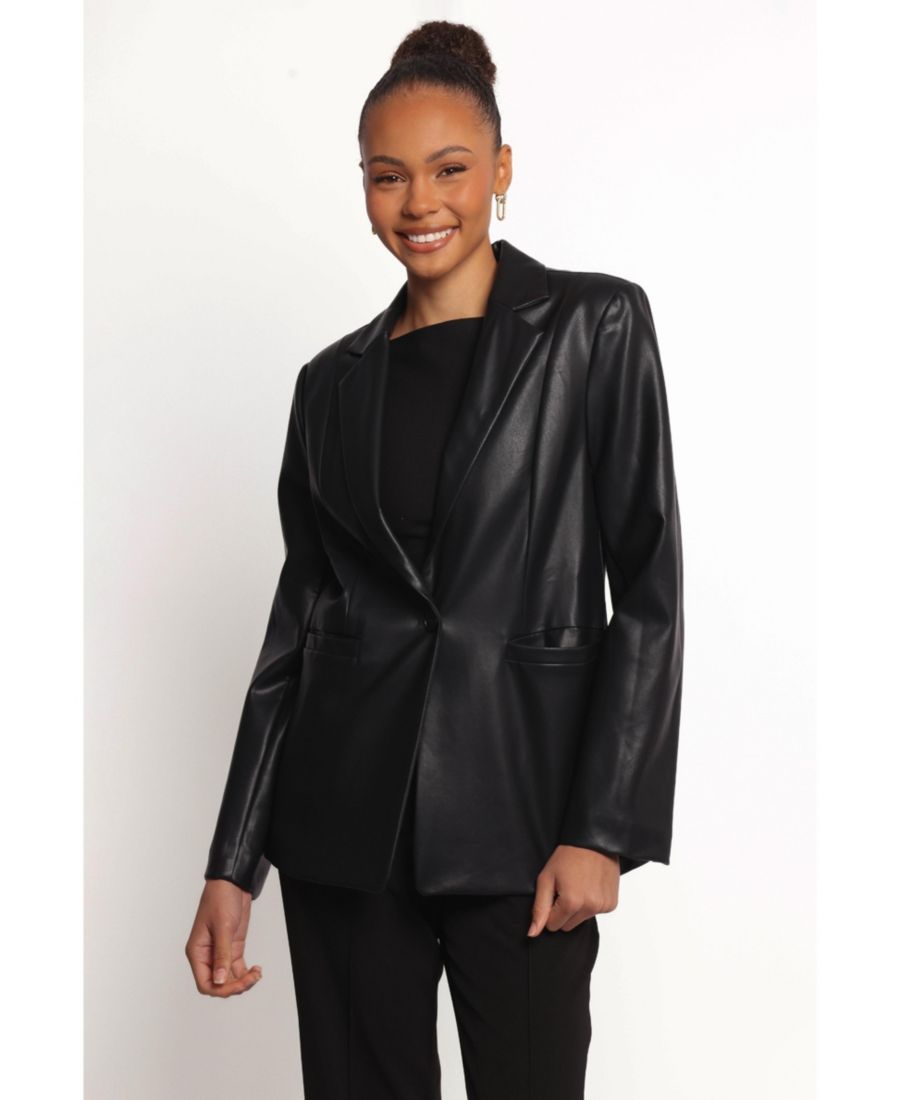 Женский блейзер среднего размера - Модель #Jamie-FauxLeather Petal and Pup, Black
Женский блейзер среднего размера - Модель #Jamie-FauxLeather Petal and Pup, Black