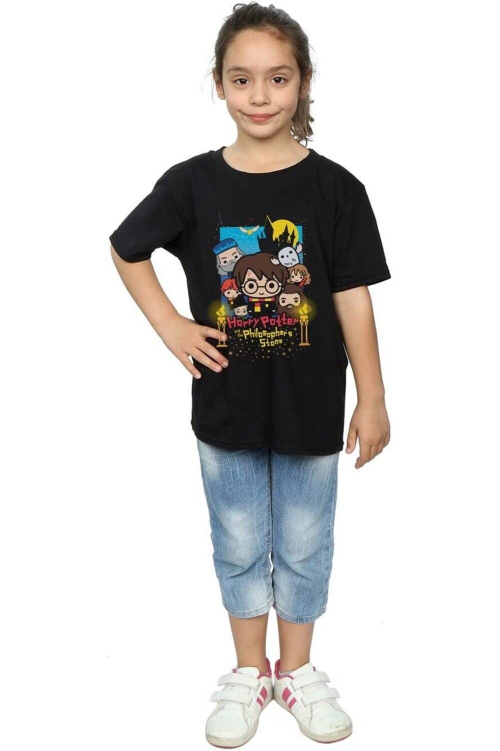 Хлопковая футболка в стиле чиби Harry Potter, черный
Хлопковая футболка в стиле чиби Harry Potter, черный
