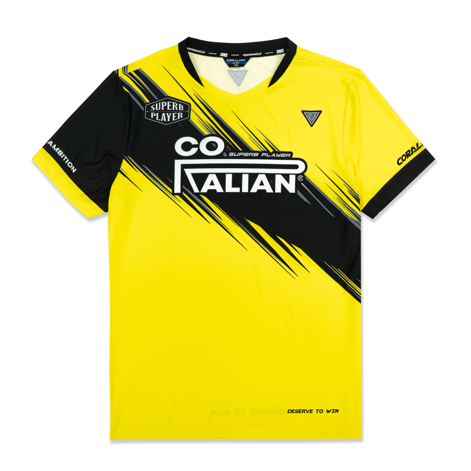 Футболка для бадминтона женская желтая CORALIAN
Футболка для бадминтона женская желтая CORALIAN