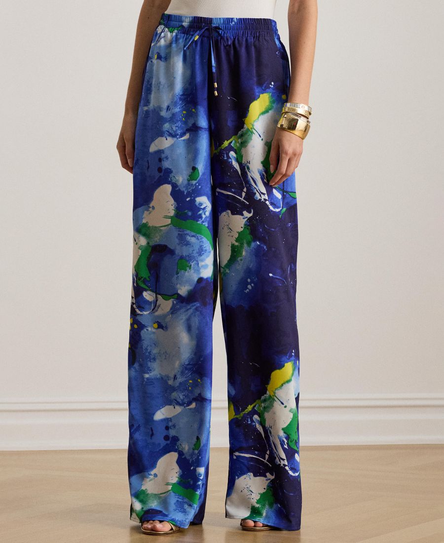 Женские брюки с абстрактным принтом и широкими штанинами Lauren Ralph Lauren, Blue Multi
Женские брюки с абстрактным принтом и широкими штанинами Lauren Ralph Lauren, Blue Multi