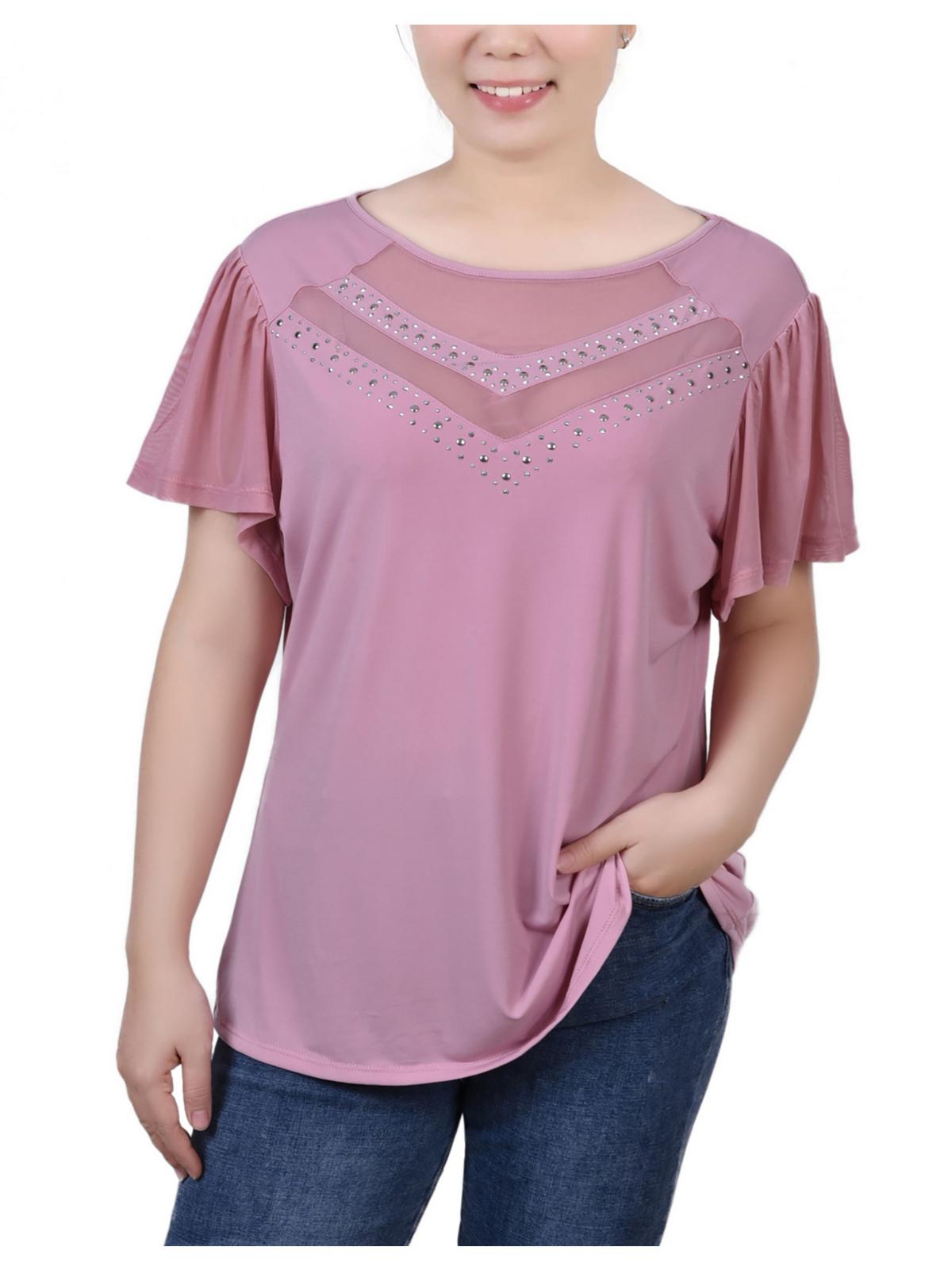 Женская блузка с заклепками и рукавами-крылышками Petites NY Collection, цвет mellow rose
Женская блузка с заклепками и рукавами-крылышками Petites NY Collection, цвет mellow rose