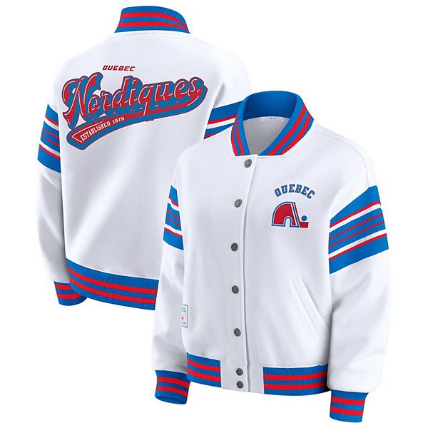 Женская бело-голубая флисовая куртка quebec nordiques на молнии Wear By Erin Andrews
Женская бело-голубая флисовая куртка quebec nordiques на молнии Wear By Erin Andrews