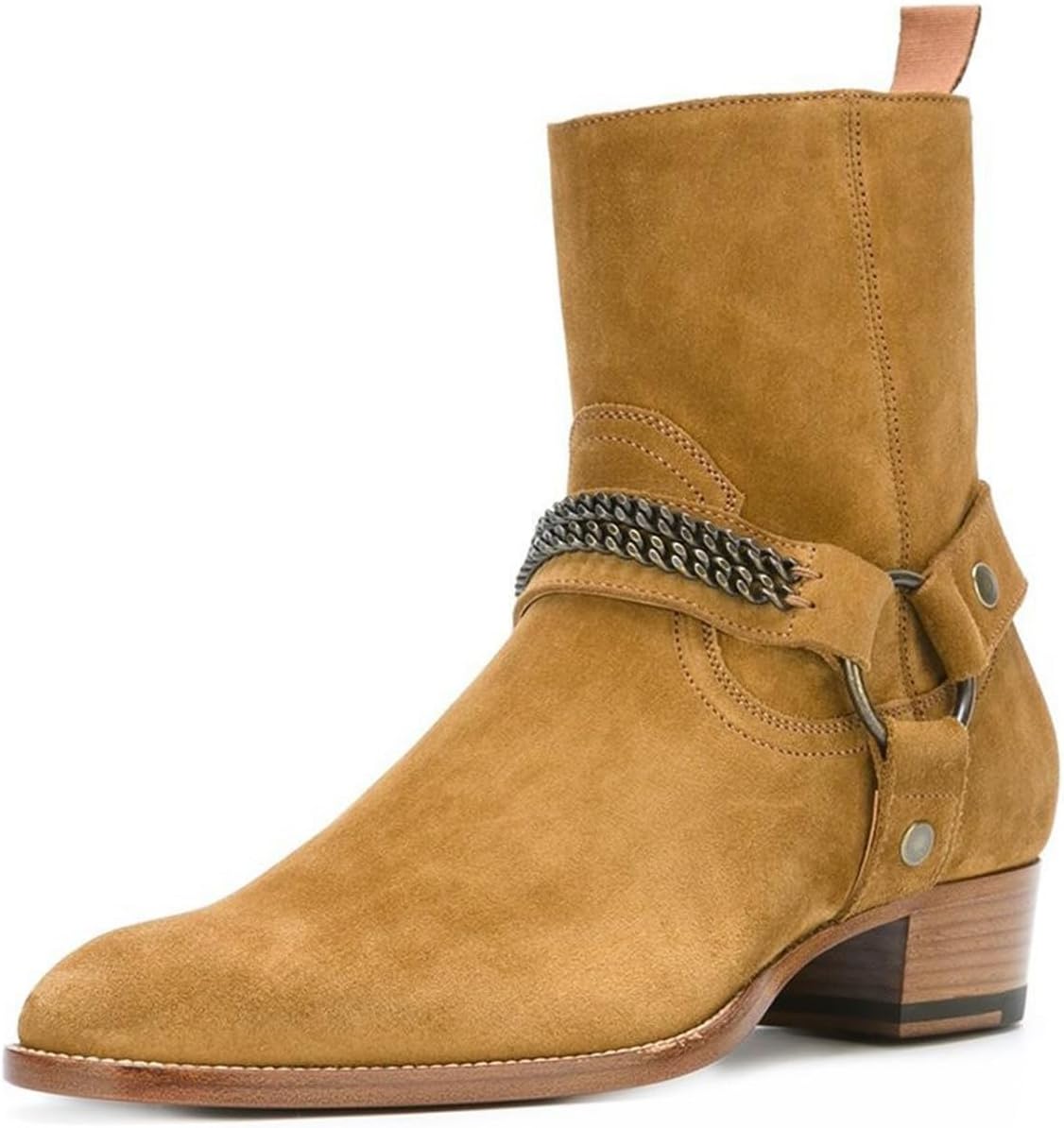 Мужские ботинки Santimon Chelsea на щиколотке из верхнего слоя кожи, модные ручной работы с боковой молнией, стильные байкерские/вестерн ботинки с металлическим ремешком-цепочкой для повседневной носки, концертов и вечеринок, оранжевый
Мужские ботинки Santimon Chelsea на щиколотке из верхнего слоя кожи, модные ручной работы с боковой молнией, стильные байкерские/вестерн ботинки с металлическим ремешком-цепочкой для повседневной носки, концертов и вечеринок, оранжевый