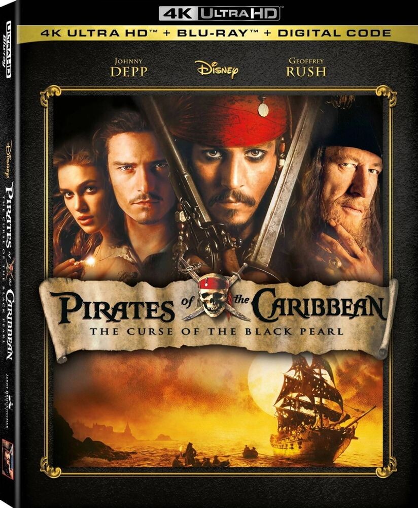 Диск 4K Ultra HD Pirates Of The Caribbean: The Curse Of The Black Pearl
Диск 4K Ultra HD Pirates Of The Caribbean: The Curse Of The Black Pearl