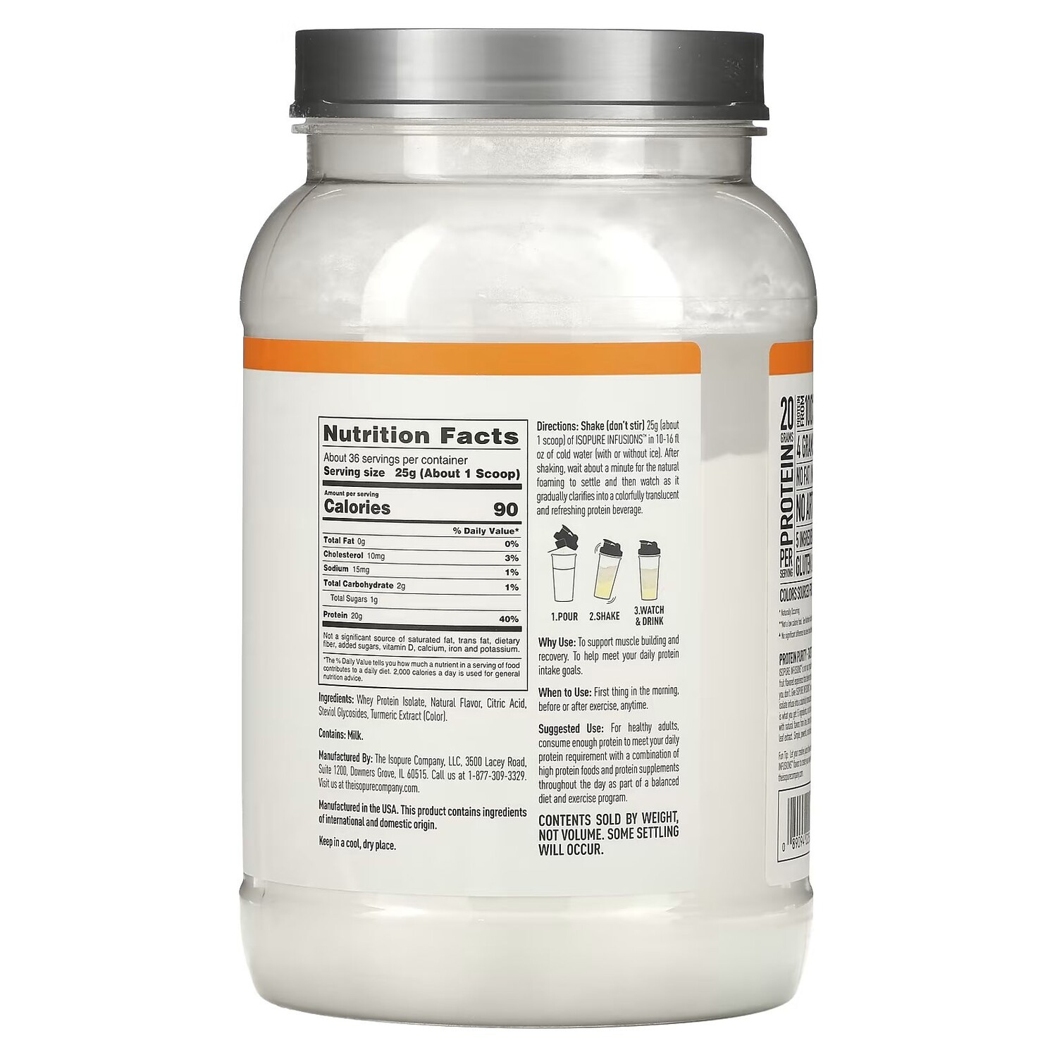 Протеиновый порошок Infusions, цитрусовый лимонад, 1,98 фунта (900 г) Isopure
Протеиновый порошок Infusions, цитрусовый лимонад, 1,98 фунта (900 г) Isopure
