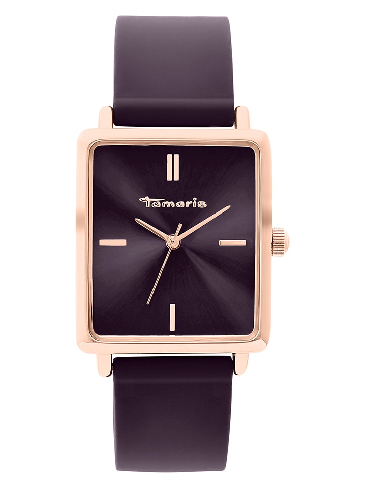 Tamaris Кварцевые часы сливового цвета с отделкой из розового золота
Tamaris Кварцевые часы сливового цвета с отделкой из розового золота