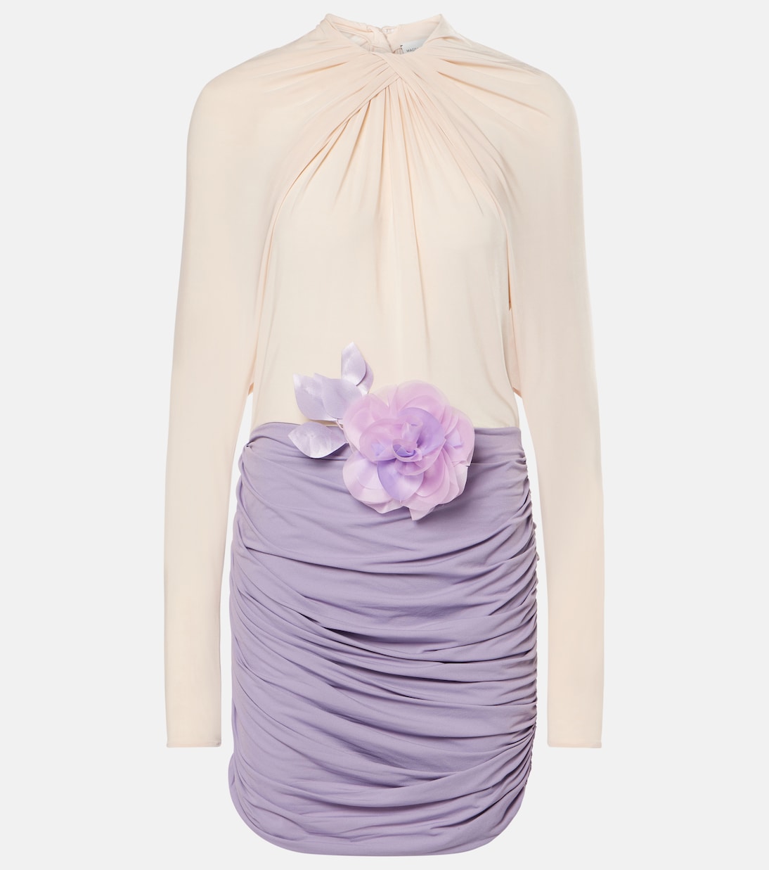 Мини-платье с открытой спиной и сборками в стиле колорблок Magda Butrym, Violet
Мини-платье с открытой спиной и сборками в стиле колорблок Magda Butrym, Violet