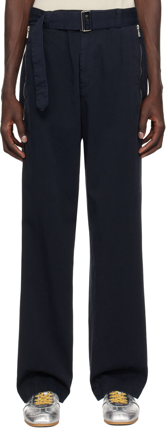 Прямые брюки с поясом Dries Van Noten
Прямые брюки с поясом Dries Van Noten