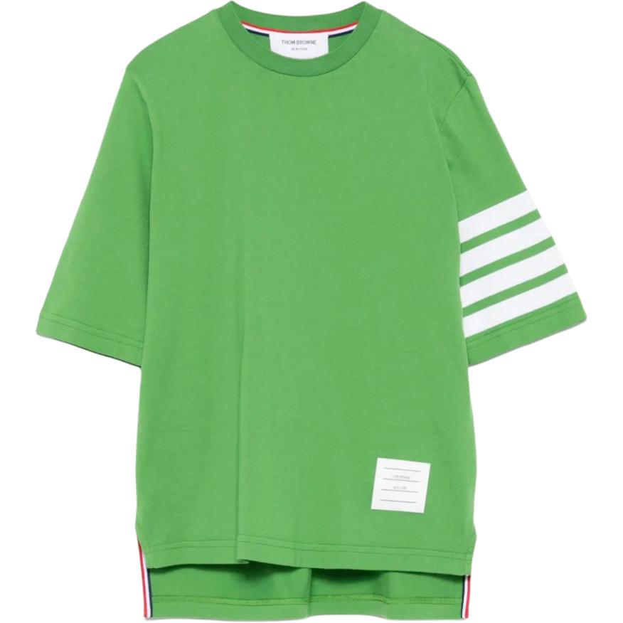 Футболка с четырьмя полосками Jersey THOM BROWNE, зеленый
Футболка с четырьмя полосками Jersey THOM BROWNE, зеленый