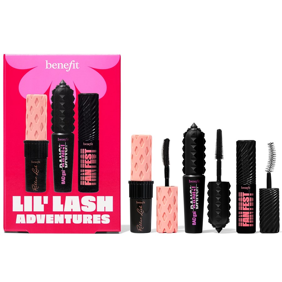 Тушь для ресниц Benefit Lil’Lash Adventures Kit - BADgal BANG!, Roller Lash & Fan Fest Mascara Minis, 1 Stk.
Тушь для ресниц Benefit Lil’Lash Adventures Kit - BADgal BANG!, Roller Lash & Fan Fest Mascara Minis, 1 Stk.