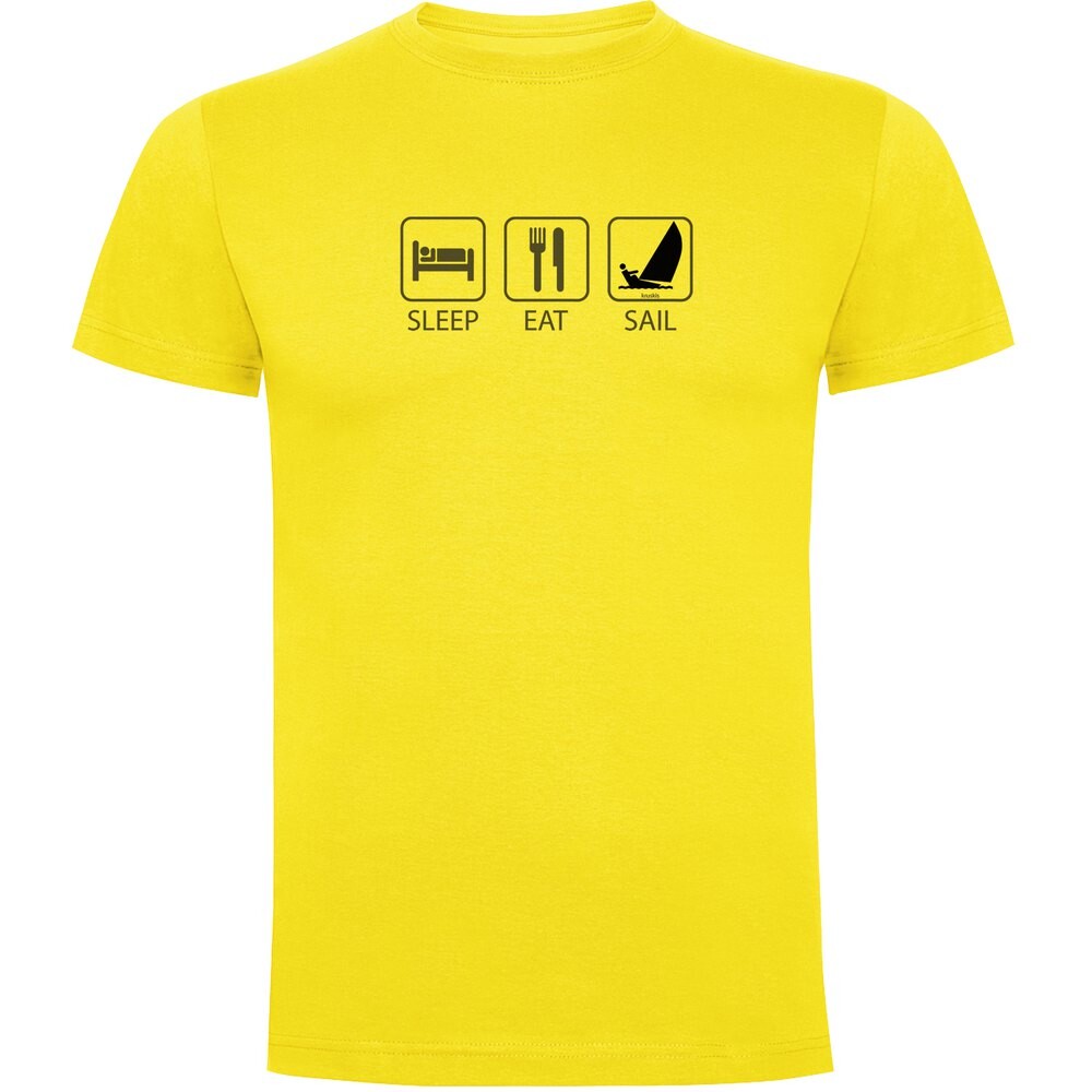 Футболка Kruskis Sleep Eat And Sail, желтый 
Футболка Kruskis Sleep Eat And Sail, желтый