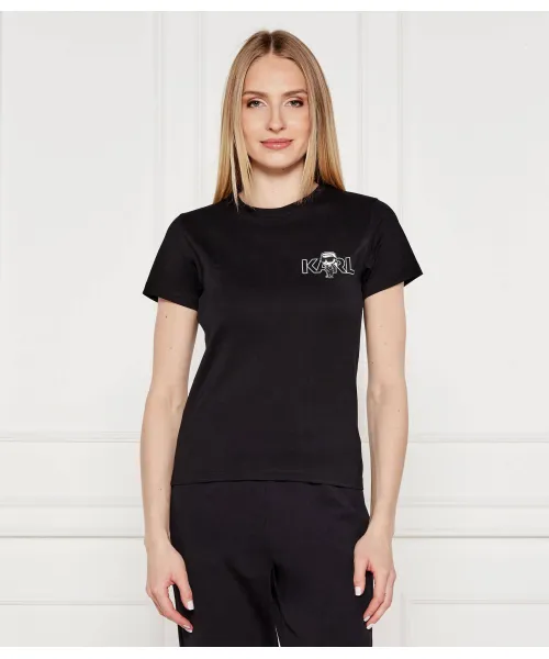 Футболка Ikon сезонная Slim fit Karl Lagerfeld, черный 
Футболка Ikon сезонная Slim fit Karl Lagerfeld, черный