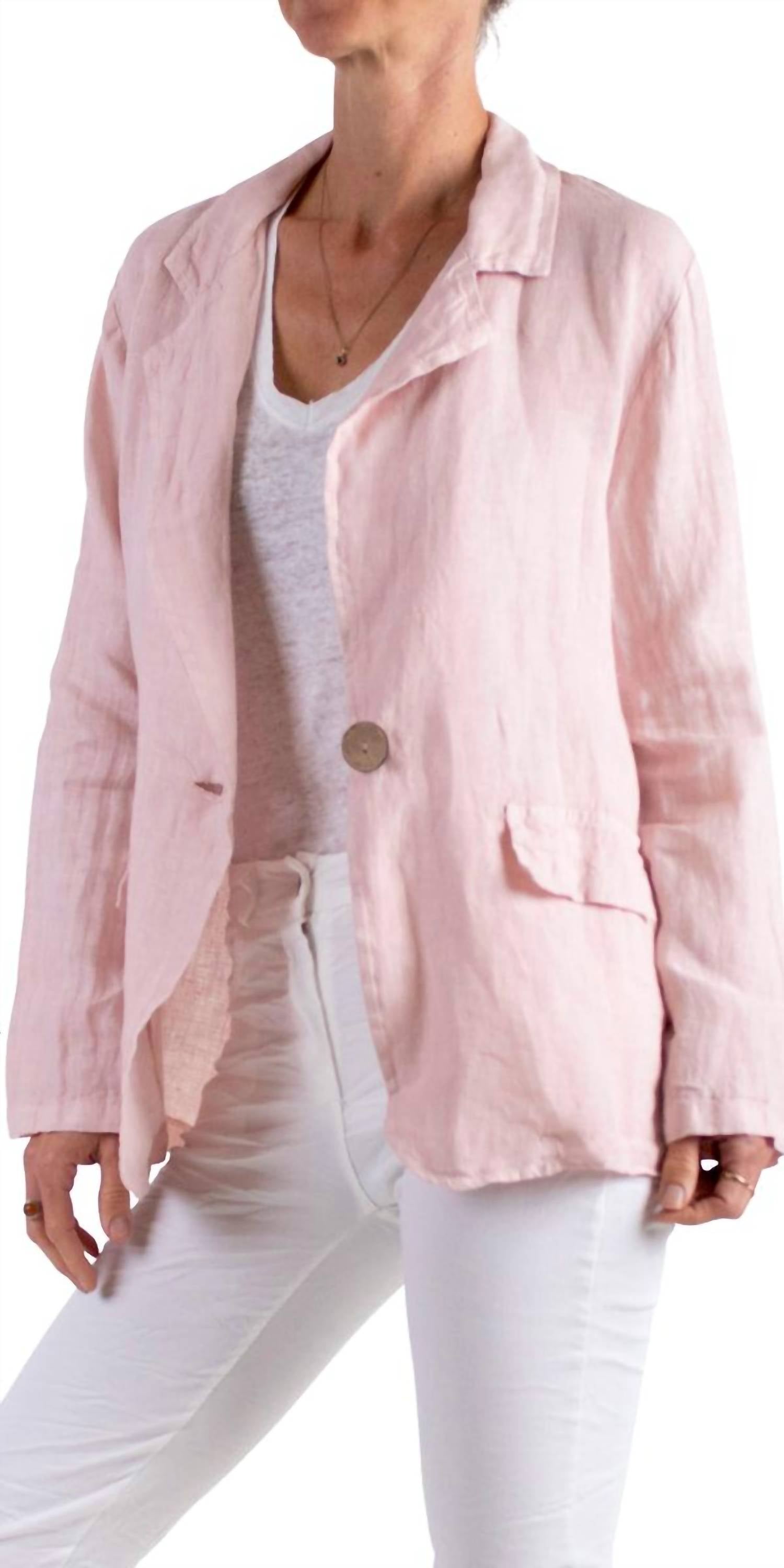 Льняной пиджак Sabrina с длинными рукавами, розовый Gigi Moda, розовый
Льняной пиджак Sabrina с длинными рукавами, розовый Gigi Moda, розовый