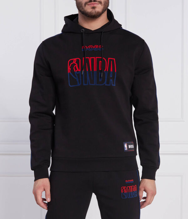 Толстовка мужская Boss x NBA с принтом, черный 
Толстовка мужская Boss x NBA с принтом, черный
