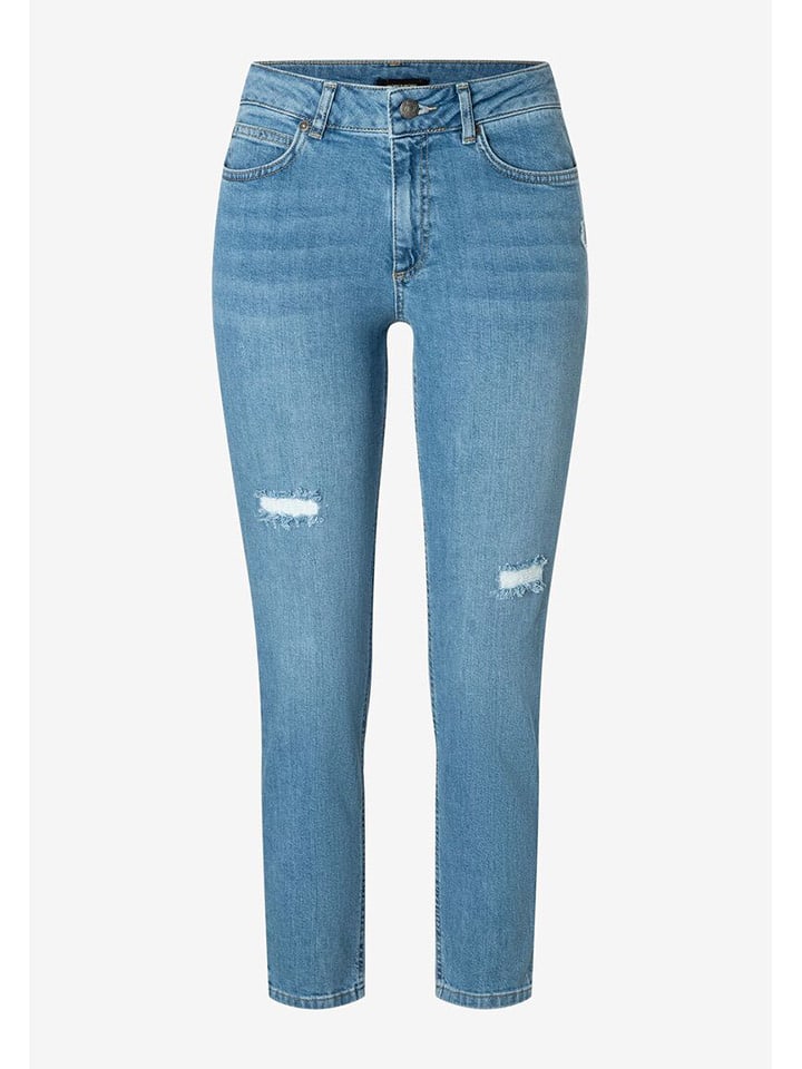 Джинсы облегающего кроя светло-голубого цвета More & More
Джинсы облегающего кроя светло-голубого цвета More & More