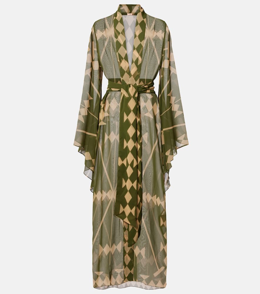 Печатный пляжный топ из жоржета Johanna Ortiz, Green/Ecru
Печатный пляжный топ из жоржета Johanna Ortiz, Green/Ecru