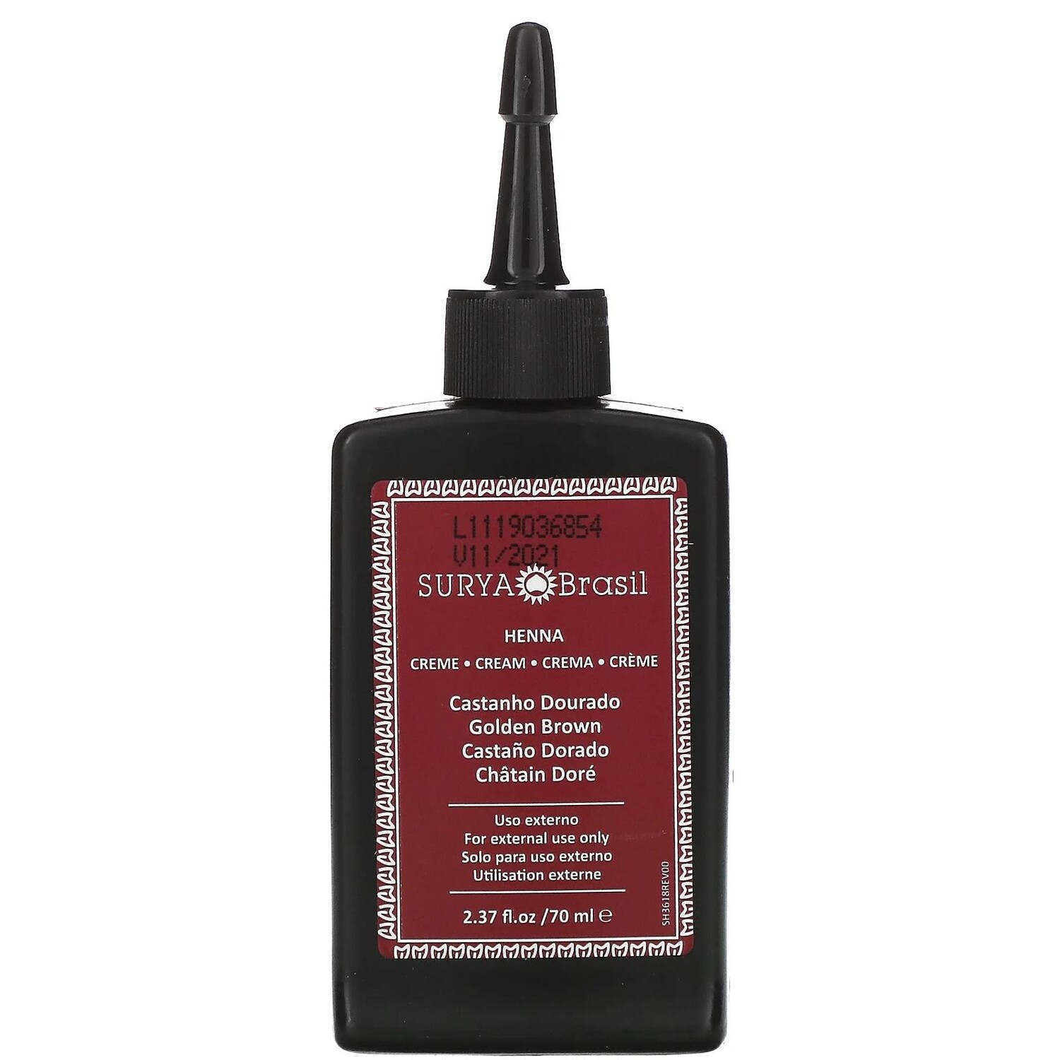 Surya Brasil Крем из хны золотисто-коричневого цвета 2,37 жидких унций
Surya Brasil Крем из хны золотисто-коричневого цвета 2,37 жидких унций