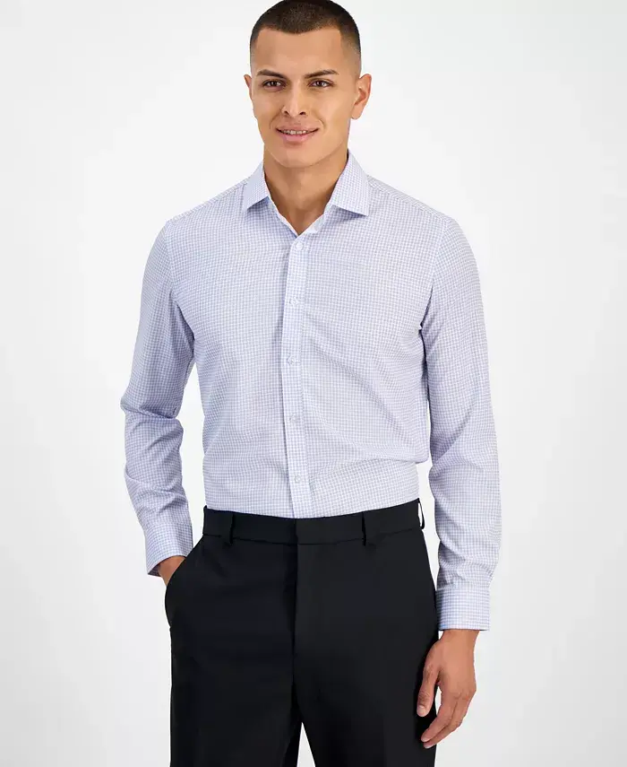 Мужская облегающая рубашка мини-шотландка с четырехсторонним стретчем Tom Baine, розовый
Мужская облегающая рубашка мини-шотландка с четырехсторонним стретчем Tom Baine, розовый