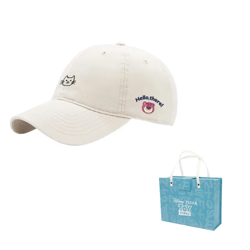 Disney Бейсболка хлопковая унисекс серии Strawberry Bear, Ecru 
Disney Бейсболка хлопковая унисекс серии Strawberry Bear, Ecru