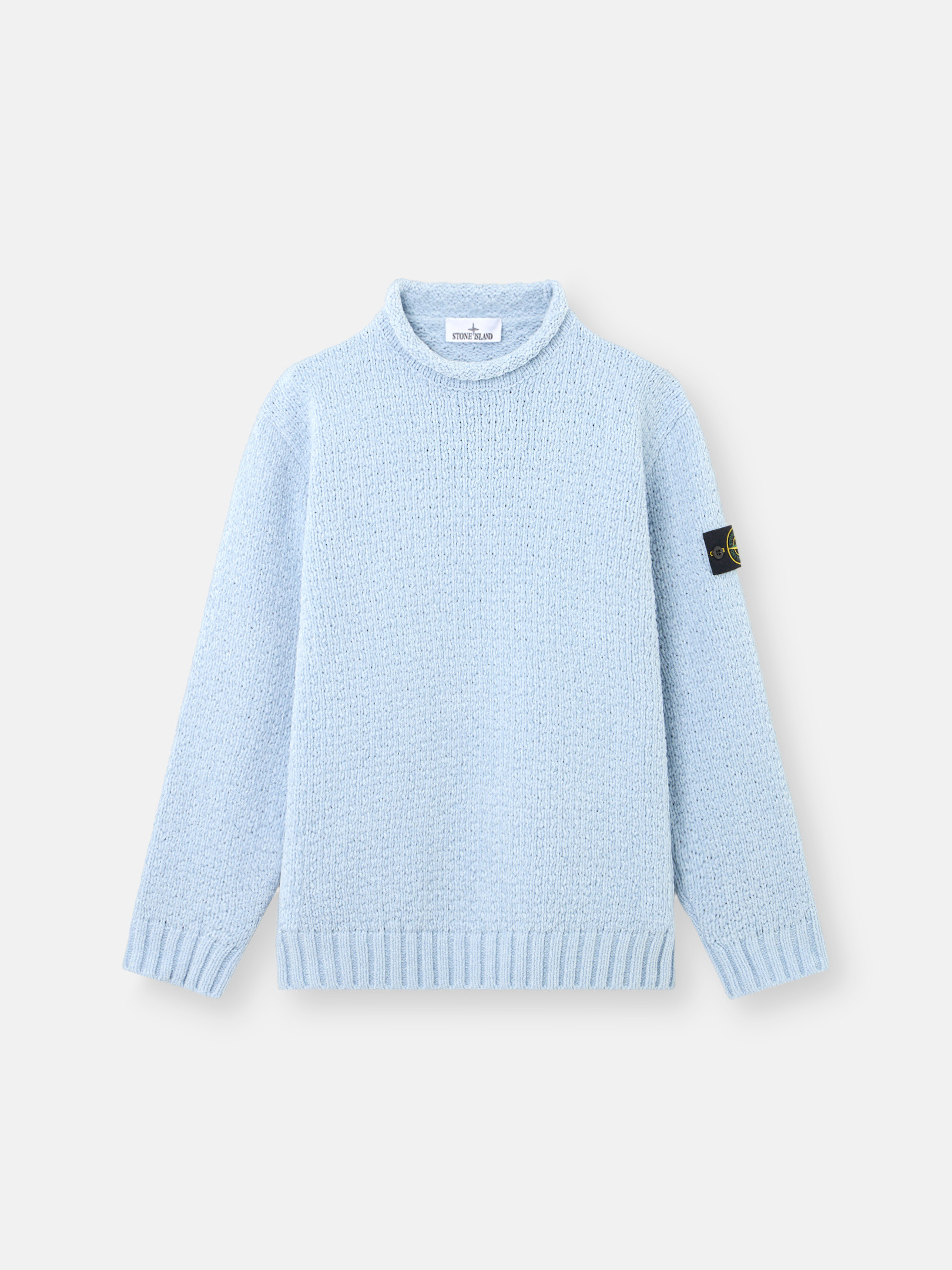 Свитер с воротником-стойкой и обратным швом Stone Island 5100019 COTTON CHENILLE, небесно-синий
Свитер с воротником-стойкой и обратным швом Stone Island 5100019 COTTON CHENILLE, небесно-синий