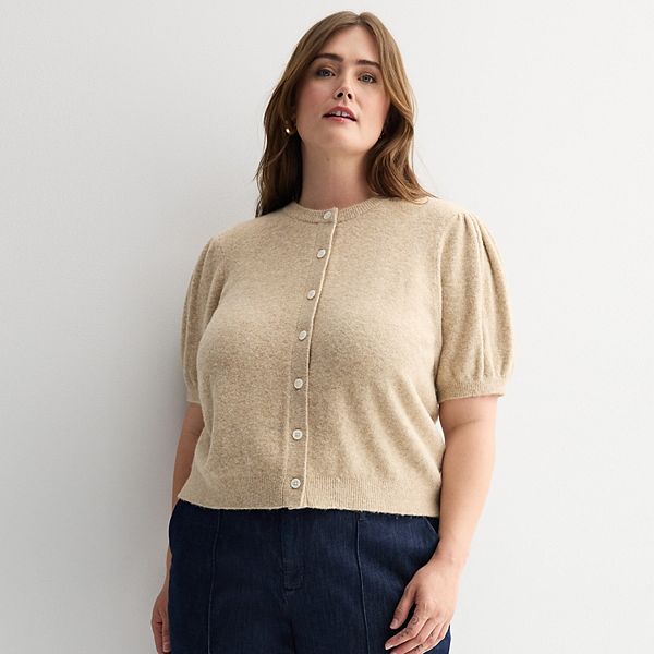 Кардиган с коротким рукавом Plus size Nine West, Quicksand Heather
Кардиган с коротким рукавом Plus size Nine West, Quicksand Heather