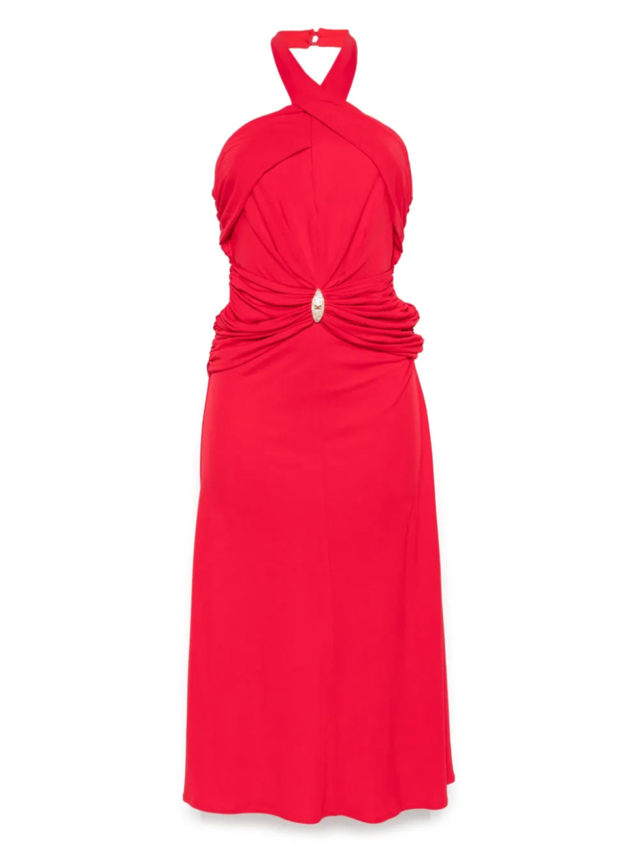 Платье миди с перекрещивающимся вырезом Elisabetta Franchi, красный
Платье миди с перекрещивающимся вырезом Elisabetta Franchi, красный