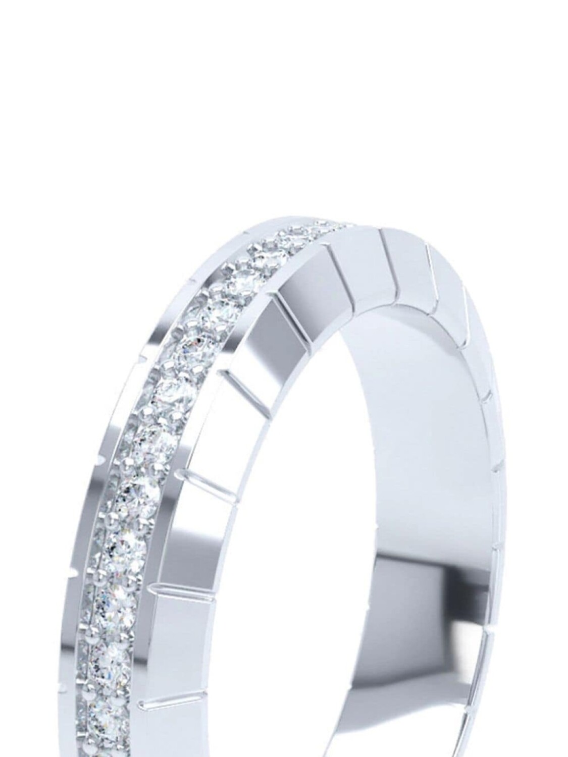 Кольцо с бриллиантом Eternity из 18-каратного белого золота LOEV, серебряный
Кольцо с бриллиантом Eternity из 18-каратного белого золота LOEV, серебряный