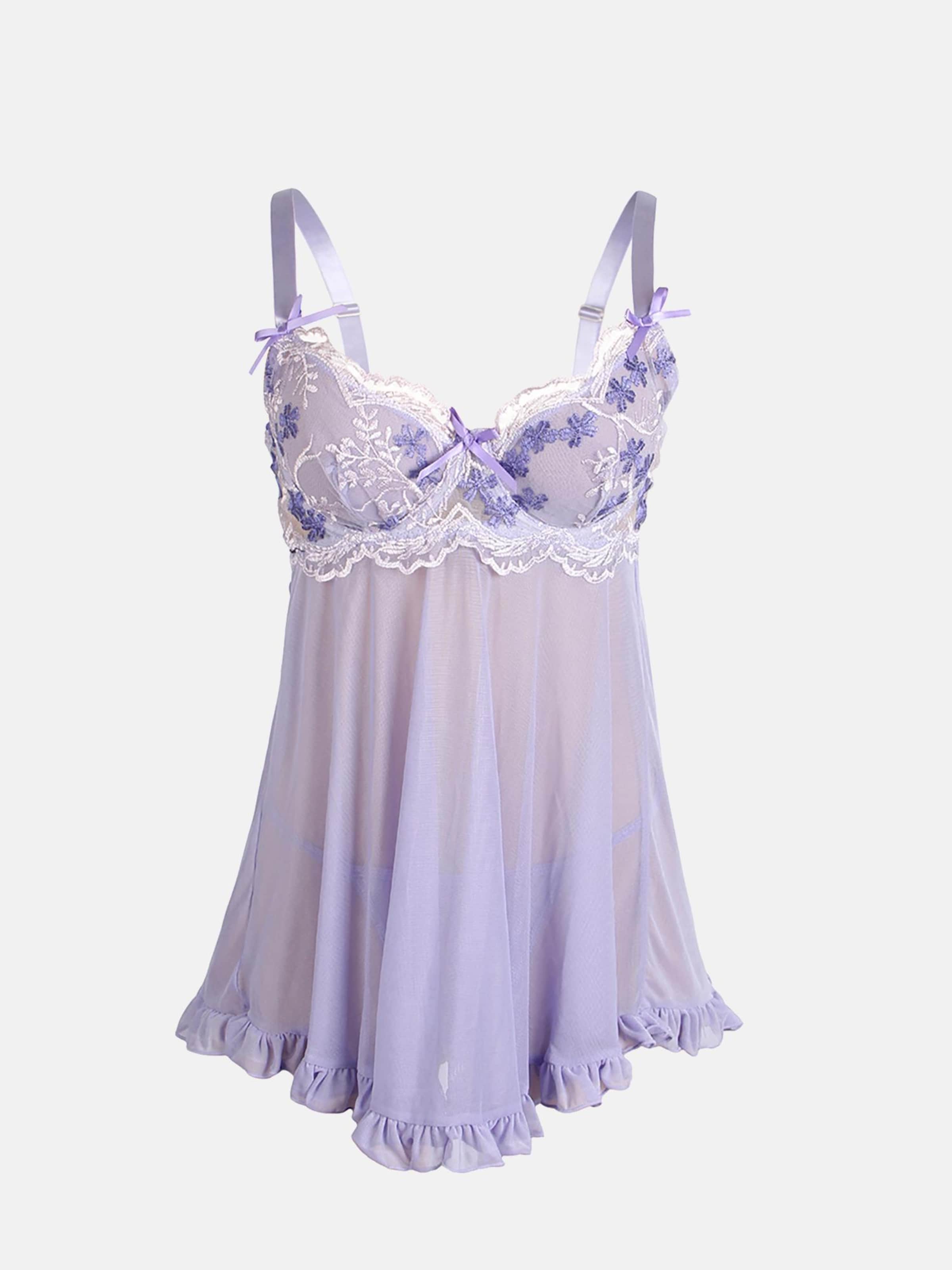 ORGANZA Lingerie Пеньюар 'Babydoll' в светло-фиолетовом цвете
ORGANZA Lingerie Пеньюар 'Babydoll' в светло-фиолетовом цвете