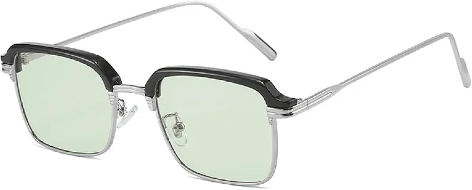 Качественные прямоугольные солнцезащитные очки в металлической оправе, винтажные солнцезащитные очки для мужчин и женщин, очки с защитой от УФ-излучения UV400 TKKTLLT, Silver G15
Качественные прямоугольные солнцезащитные очки в металлической оправе, винтажные солнцезащитные очки для мужчин и женщин, очки с защитой от УФ-излучения UV400 TKKTLLT, Silver G15