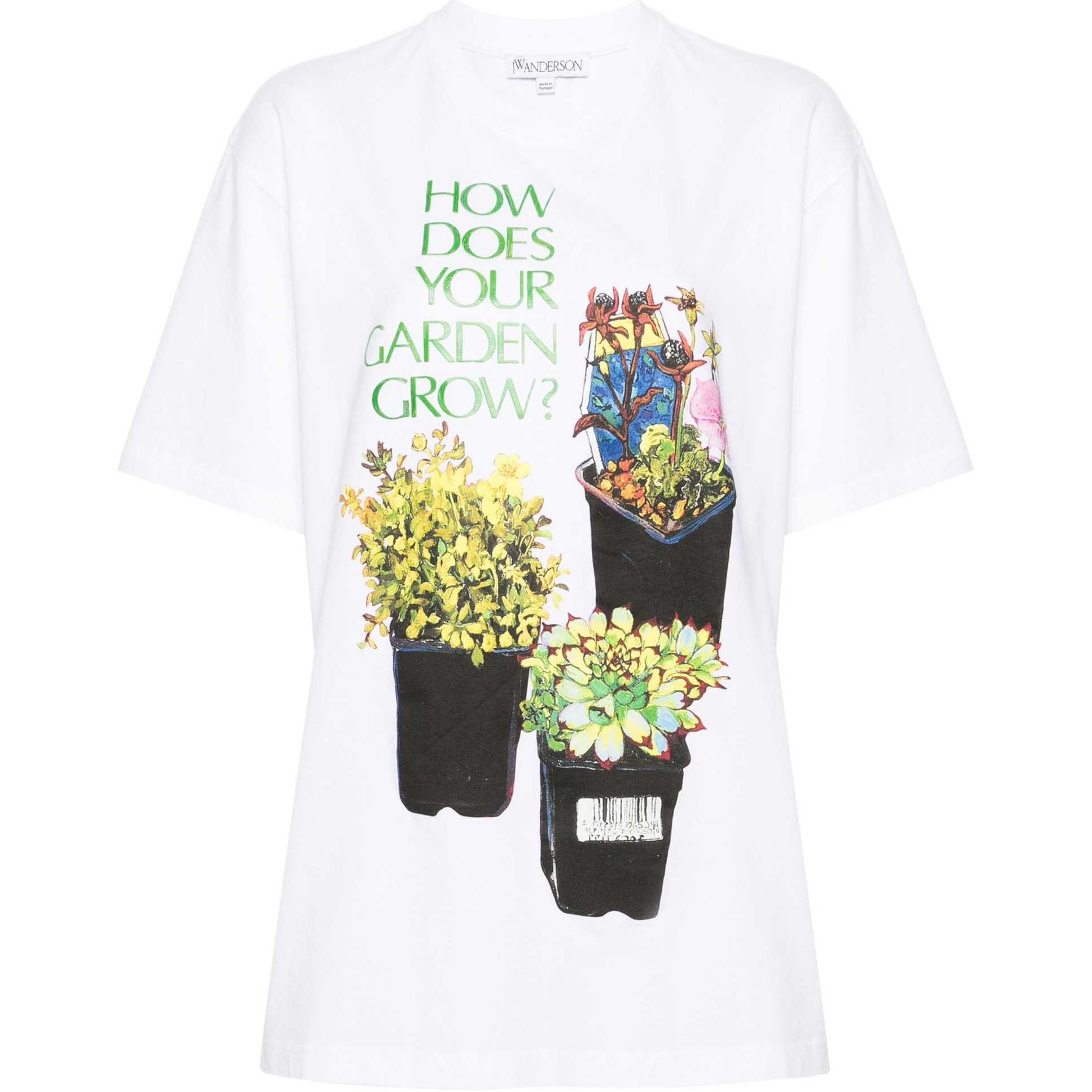 Футболка с цветочным принтом JW Anderson, белый
Футболка с цветочным принтом JW Anderson, белый