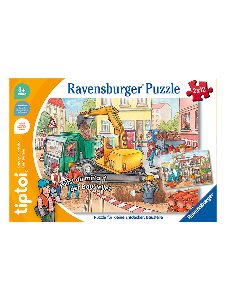 Пазл tiptoi "Строительная площадка '22" (2x12 деталей) - для детей от 3 лет и старше
Пазл tiptoi "Строительная площадка '22" (2x12 деталей) - для детей от 3 лет и старше