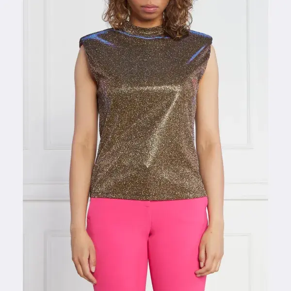 Топ стандартного кроя Liu Jo, золотой
Топ стандартного кроя Liu Jo, золотой