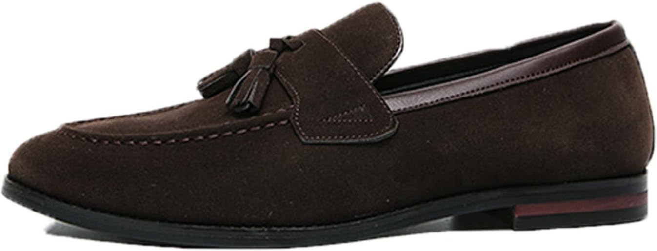 Мужские лоферы в деловом стиле, матовые, с бахромой, повседневные, модные, противоскользящие, из замши, низкие, плоские, подходят для свиданий, балов и роскошных вечерних нарядов Houdbdol, черный
Мужские лоферы в деловом стиле, матовые, с бахромой, повседневные, модные, противоскользящие, из замши, низкие, плоские, подходят для свиданий, балов и роскошных вечерних нарядов Houdbdol, черный