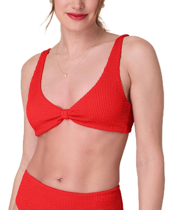 Женский топ бикини Amor с треугольными чашками и сборкой Andie, красный
Женский топ бикини Amor с треугольными чашками и сборкой Andie, красный