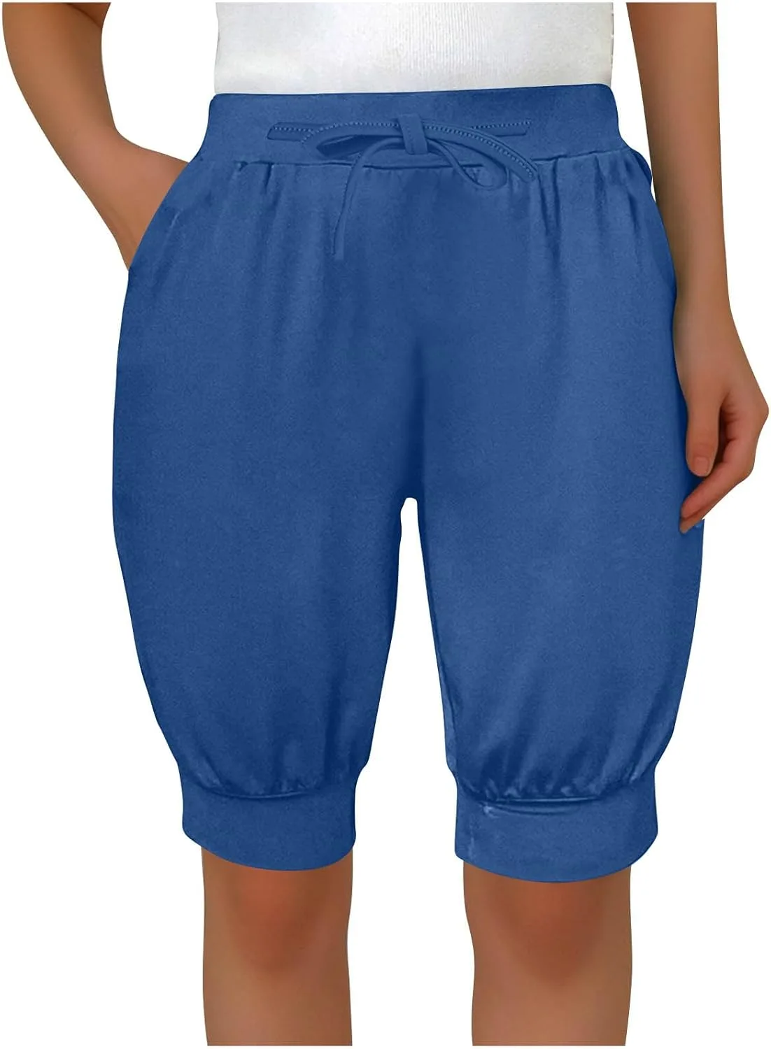 Женские капри JOAU для йоги с карманами и поясом на шнурке
Женские капри JOAU для йоги с карманами и поясом на шнурке