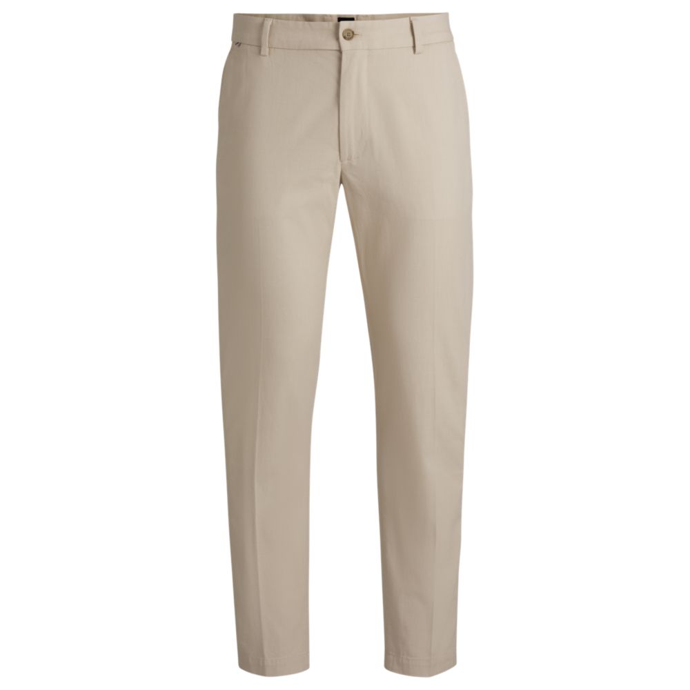 Брюки прямого кроя из эластичного хлопка с микроузором BOSS, светло-бежевый
Брюки прямого кроя из эластичного хлопка с микроузором BOSS, светло-бежевый