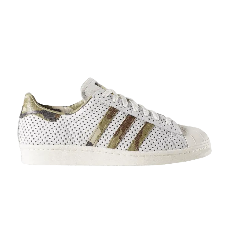 Кроссовки adidas Superstar 80s Qs 'Camo Stripes', белый
Кроссовки adidas Superstar 80s Qs 'Camo Stripes', белый