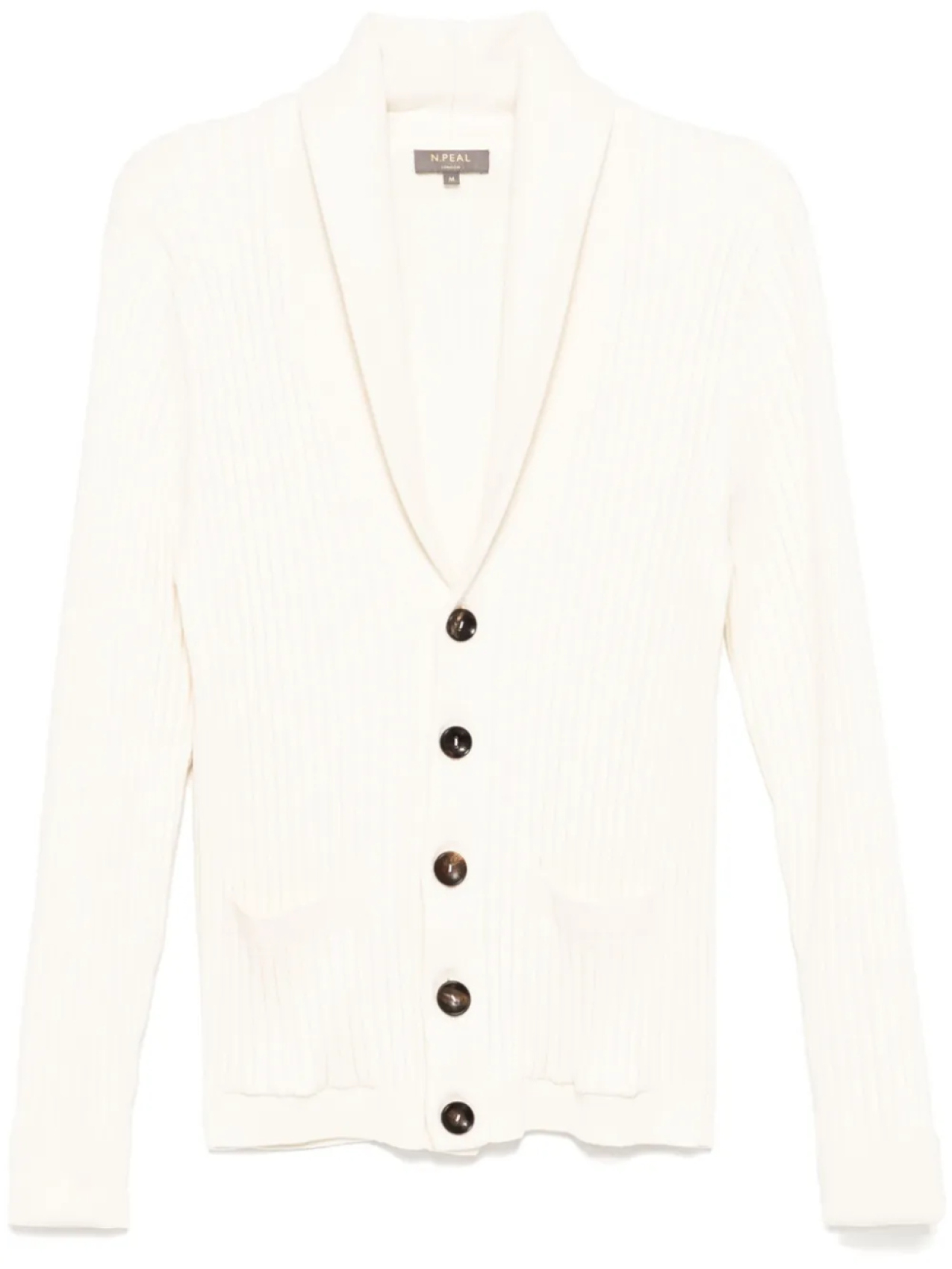 Кардиган с воротником-шалькой N.Peal, белый
Кардиган с воротником-шалькой N.Peal, белый