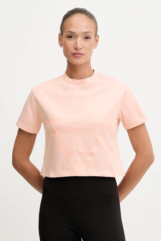 Хлопковая футболка ADELE Guess, оранжевый
Хлопковая футболка ADELE Guess, оранжевый