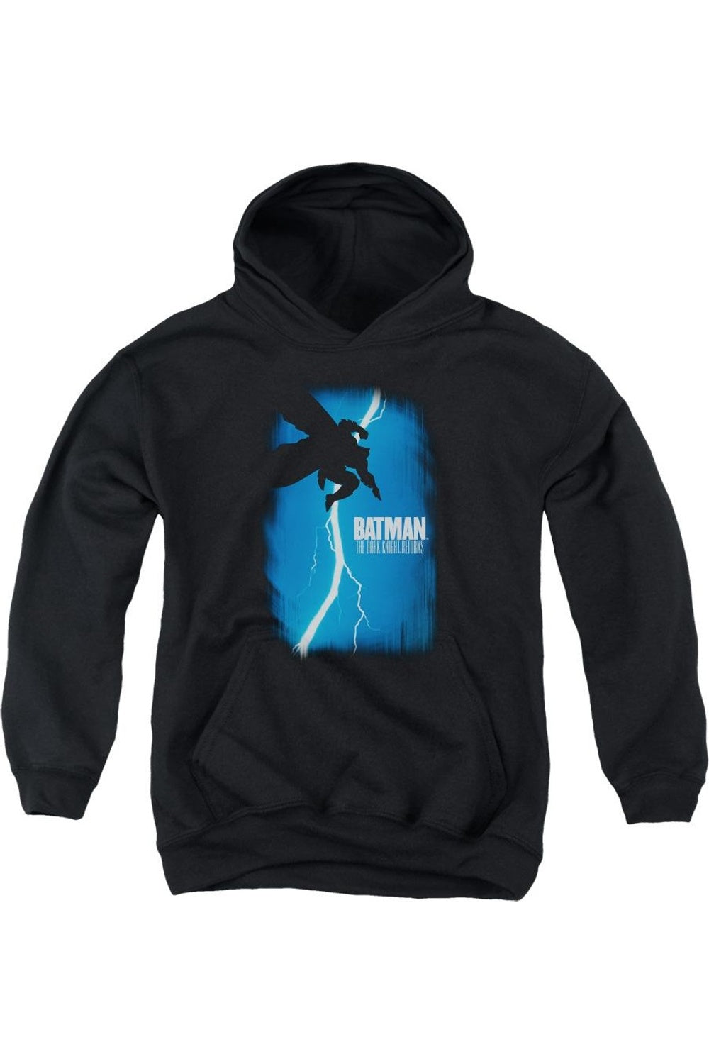 Батмен DKR худи с капюшоном для подростков Gildan, черный 
Батмен DKR худи с капюшоном для подростков Gildan, черный