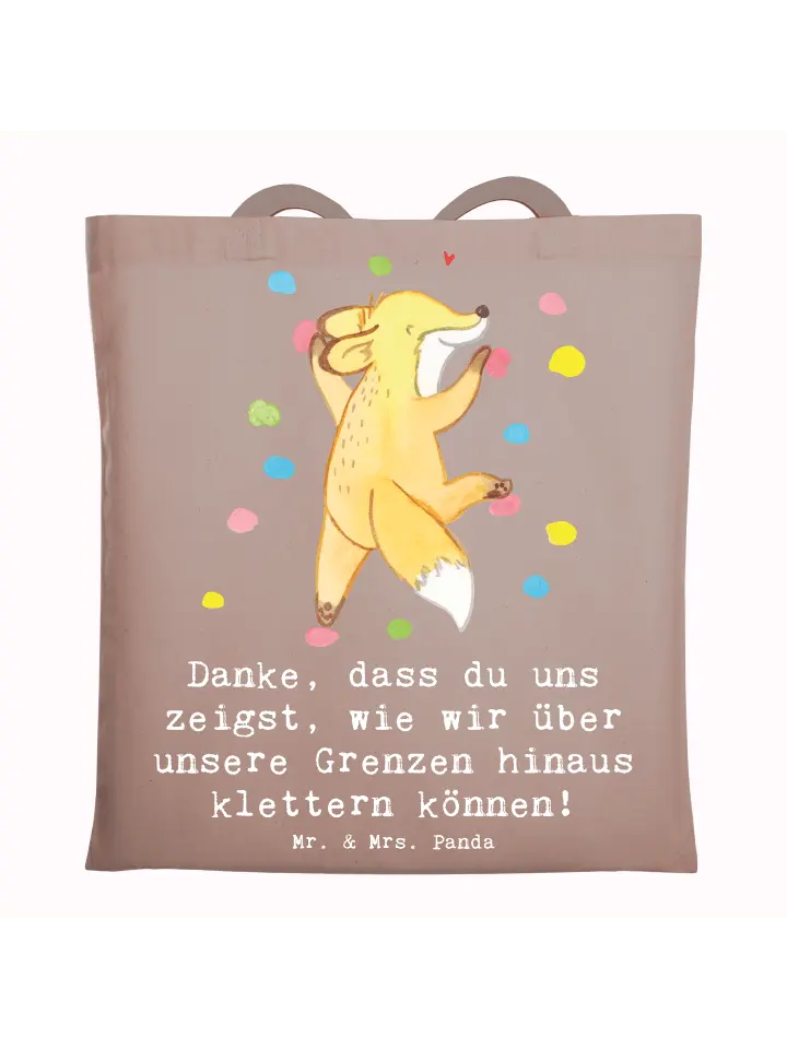 Сумка для переноски Mr & Mrs Panda Klettern Trainerin Dankeschön, пастельно-коричневый
Сумка для переноски Mr & Mrs Panda Klettern Trainerin Dankeschön, пастельно-коричневый