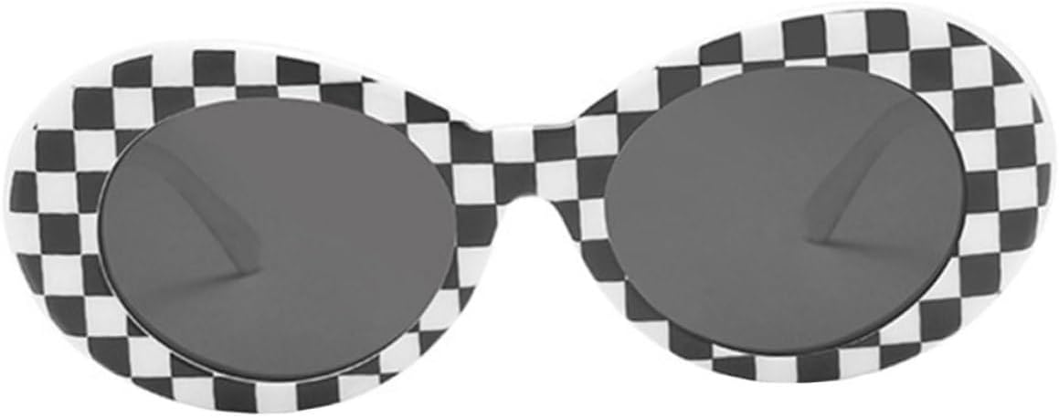 Винтажные овальные солнцезащитные очки для женщин и мужчин, белая клетчатая оправа с полностью серыми линзами, модные летние очки для отдыха и вечеринок на открытом воздухе LALADEFIEE
Винтажные овальные солнцезащитные очки для женщин и мужчин, белая клетчатая оправа с полностью серыми линзами, модные летние очки для отдыха и вечеринок на открытом воздухе LALADEFIEE