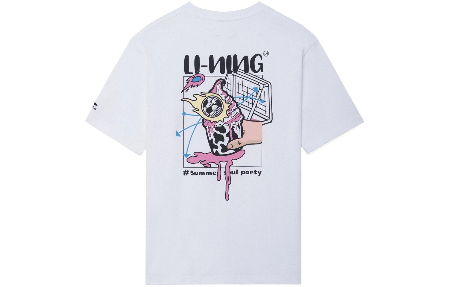 Футболка мужская Sports Life Collection белая Lining, белый 
Футболка мужская Sports Life Collection белая Lining, белый