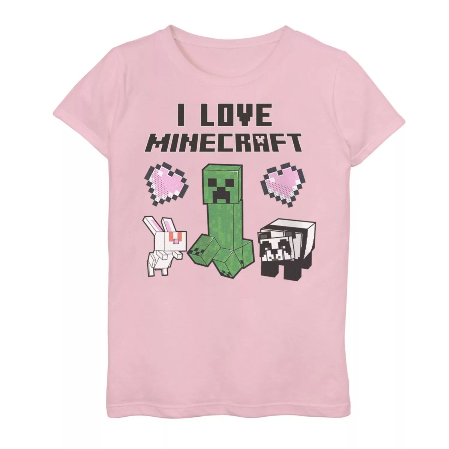 Футболка с рисунком Minecraft I Love Minecraft Friends для девочек 7–16 лет Creeper Rabbit Panda Licensed Character
Футболка с рисунком Minecraft I Love Minecraft Friends для девочек 7–16 лет Creeper Rabbit Panda Licensed Character