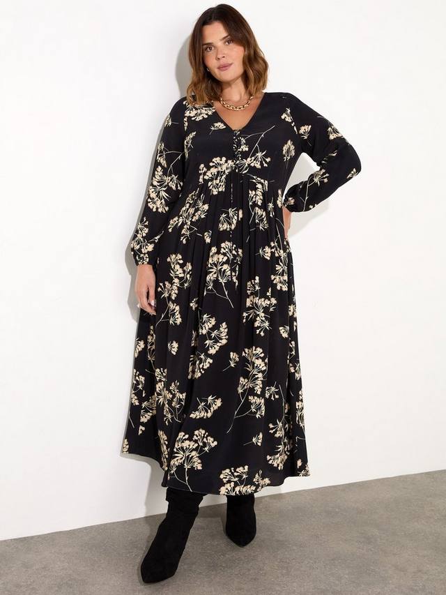 Платье с пышным цветочным галстуком спереди Live Unlimited, цвет Black/Sand
Платье с пышным цветочным галстуком спереди Live Unlimited, цвет Black/Sand