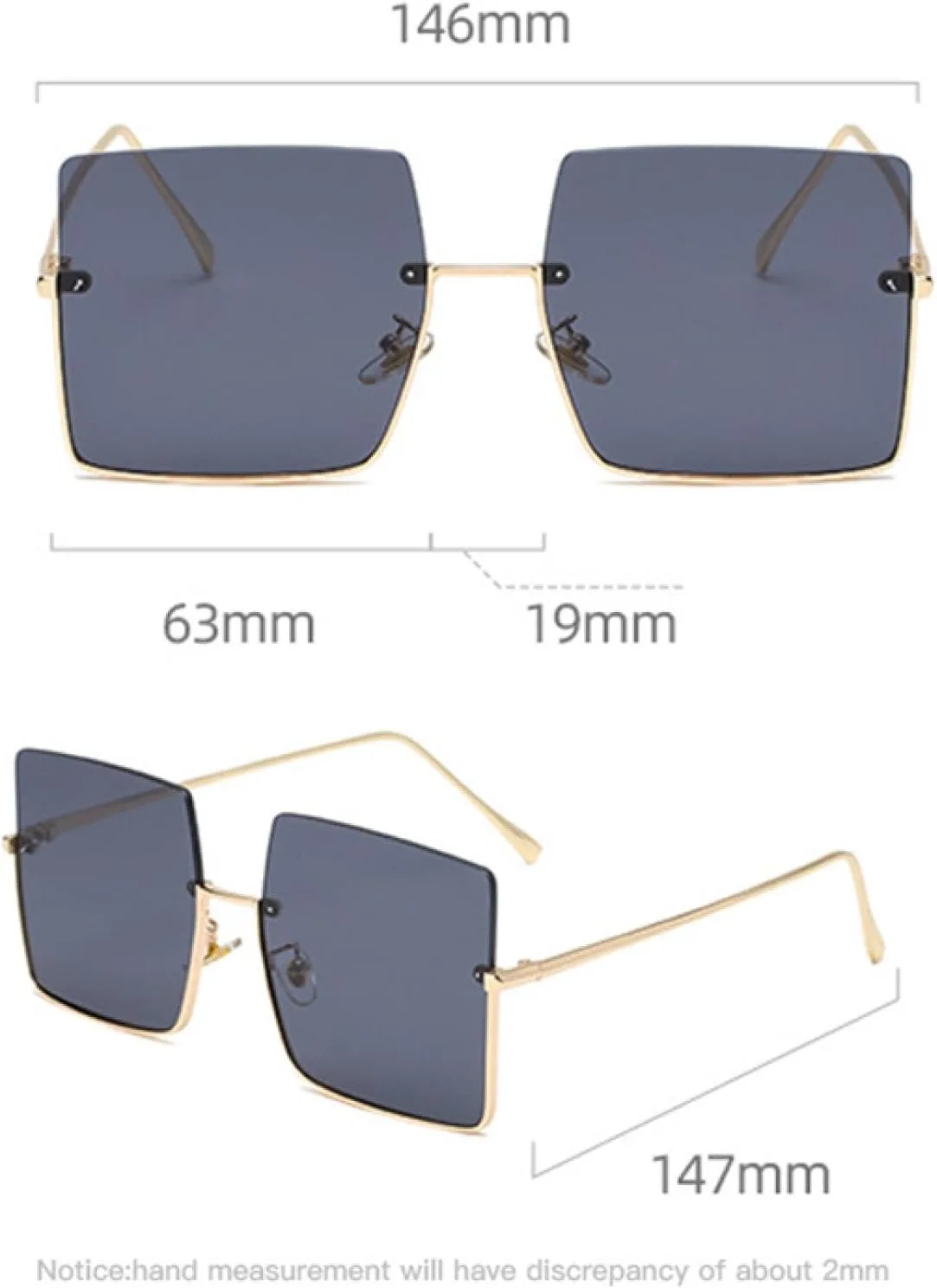 Модные солнцезащитные очки в полуободковой оправе, без оправы, металлические, в стиле ретро, полуободковая оправа, линзы с градиентом цвета "океан" TKKTLLT, Gray
Модные солнцезащитные очки в полуободковой оправе, без оправы, металлические, в стиле ретро, полуободковая оправа, линзы с градиентом цвета "океан" TKKTLLT, Gray