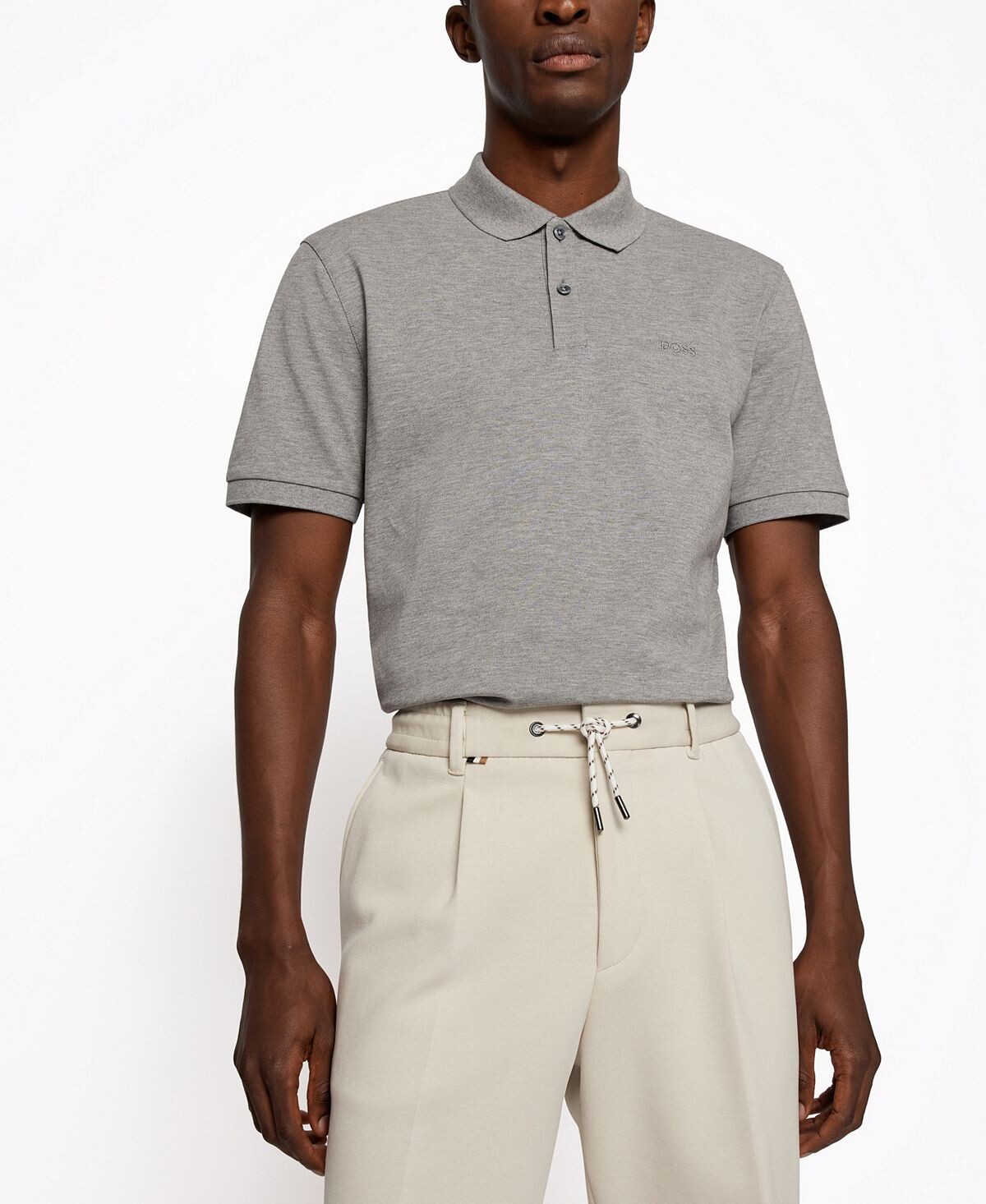 Мужская хлопковая рубашка-поло Boss Hugo Boss
Мужская хлопковая рубашка-поло Boss Hugo Boss