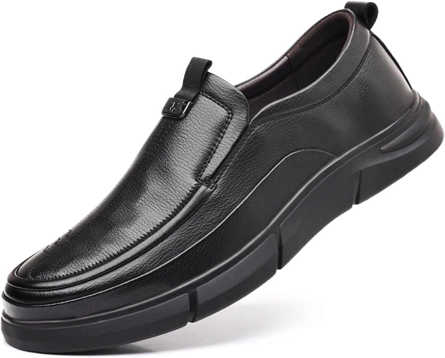 Мужские лоферы из натуральной кожи с круглым носком, без шнурков, низкие, повседневные, подходящие для свадеб, работы в офисе и вождения Igzbibg, черный
Мужские лоферы из натуральной кожи с круглым носком, без шнурков, низкие, повседневные, подходящие для свадеб, работы в офисе и вождения Igzbibg, черный