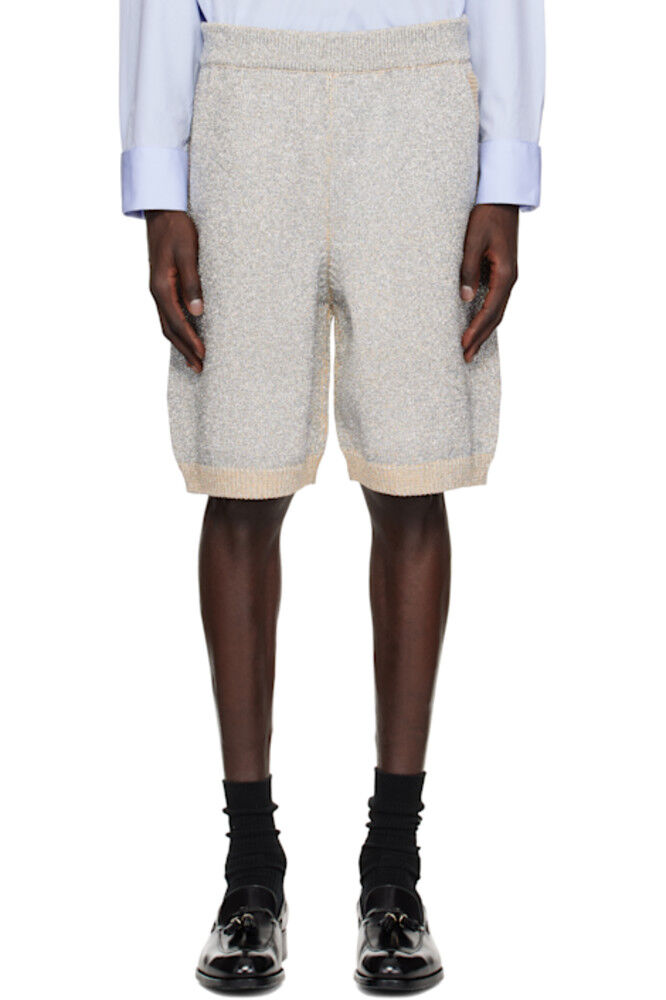 Трикотажные шорты цвета серебристого металла Dries Van Noten
Трикотажные шорты цвета серебристого металла Dries Van Noten