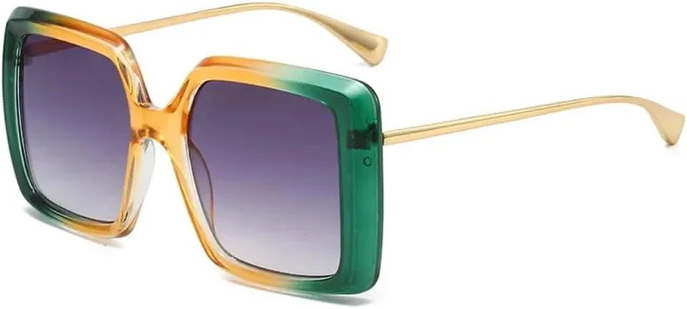 Большие солнцезащитные очки с градиентным зелено-желтым оттенком для женщин, модные солнцезащитные очки UV400 для мужчин в стиле панк KTUCN, Yellow Green Gray
Большие солнцезащитные очки с градиентным зелено-желтым оттенком для женщин, модные солнцезащитные очки UV400 для мужчин в стиле панк KTUCN, Yellow Green Gray